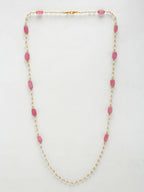Stone And Gold-Polished Mask Chain - Ruby Raang | Grab2Buy