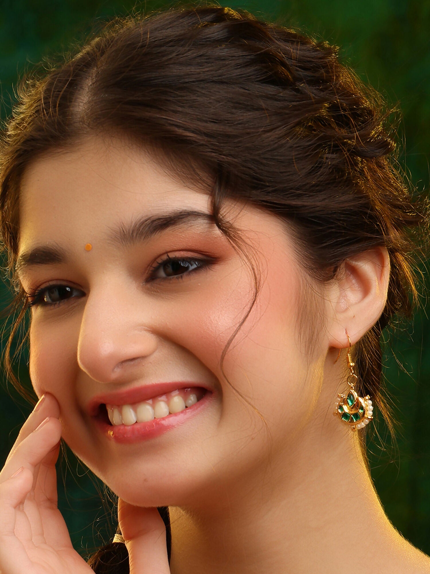 Ruby Raang Suhana Chand Earring | Grab2Buy