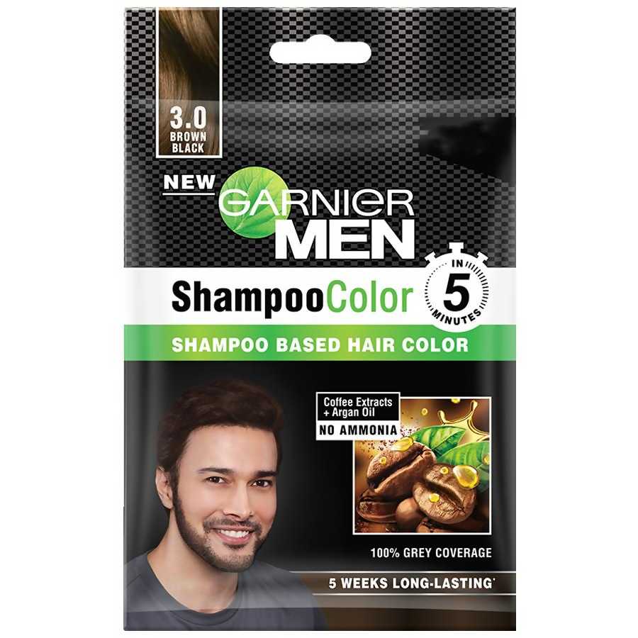 Garnier Men Shade 3 Shampoo Color-Brown Black | Grab2Buy