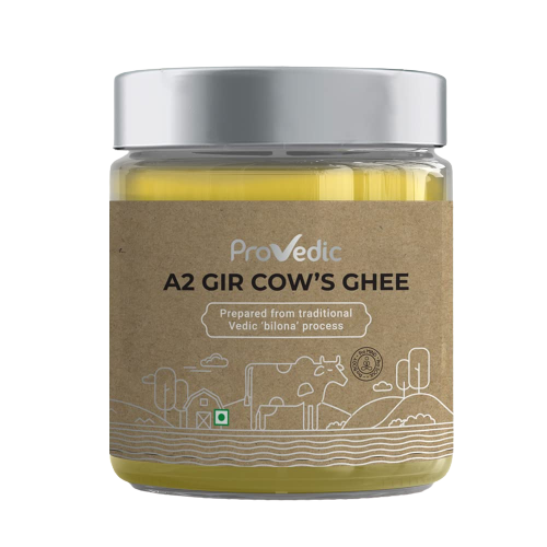 ProVedic A2 Gir Cow's Ghee | For Healthy & Strong Immunity | Prepared using Hand-Churning | Bilona Process | Pure Gir Cow Ghee | Bilona Desi Ghee | Grab2Buy