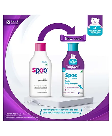 Tedibar Spoo Baby Shampoo, No-Tear Formula, Gentle On Scalp | Grab2Buy