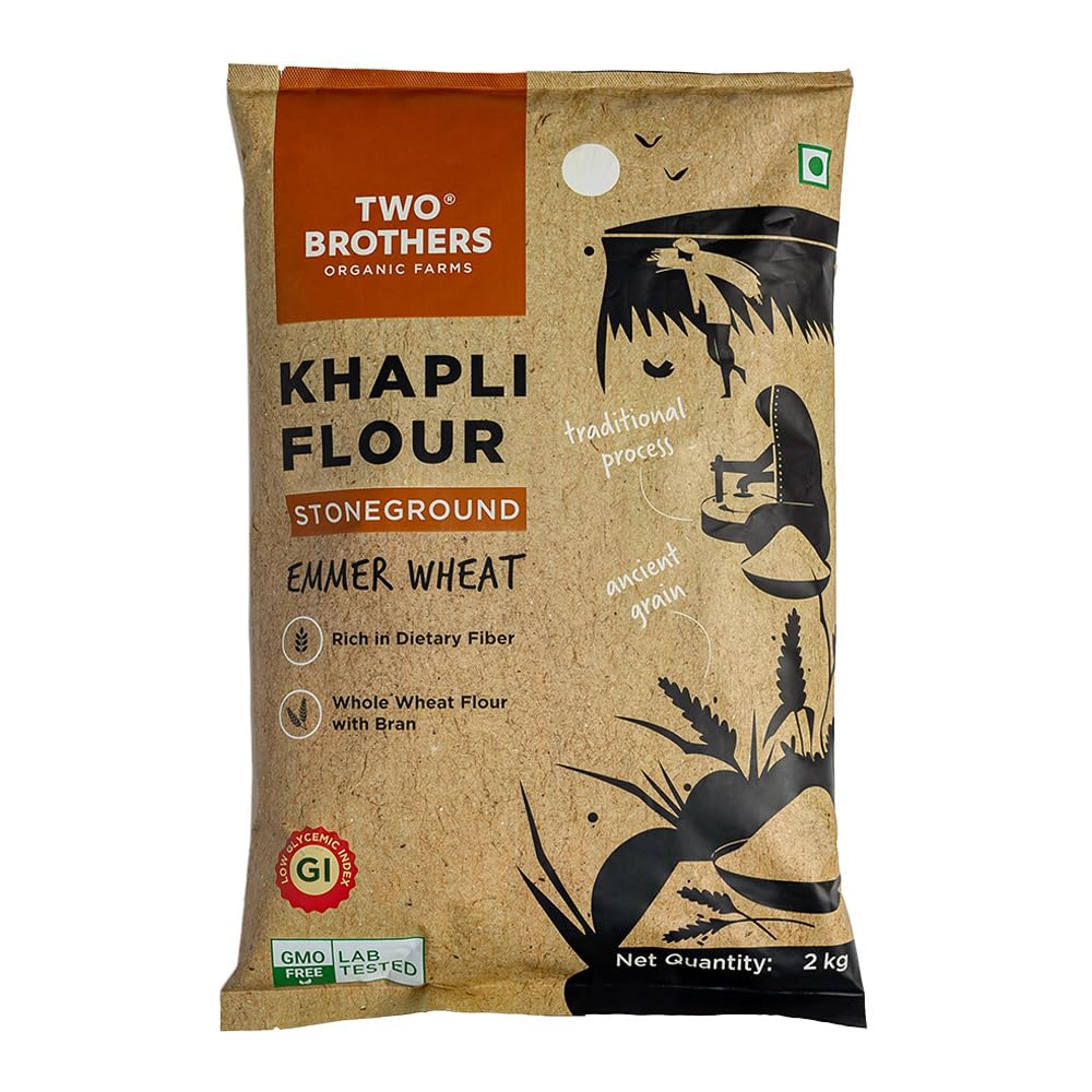Two Brothers Organic Farms Khapli Flour | Swadesiicart