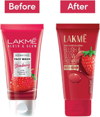 Lakme Blush & Glow Strawberry Freshness Gel Face Wash With Vitamin C Serum | Grab2Buy