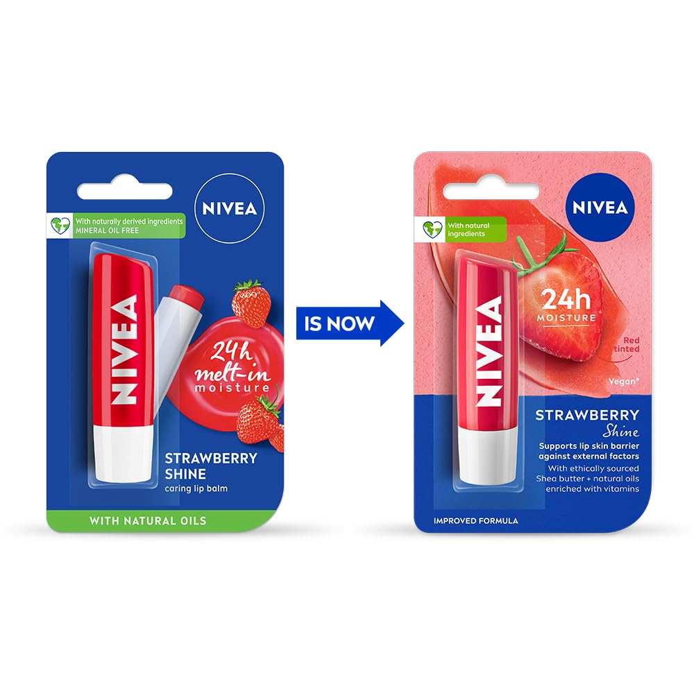 Nivea Strawberry Shine Lip Balm | Grab2Buy