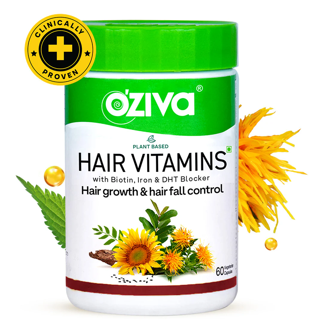 OZiva Hair Vitamins (With Biotin, Iron & Vitamin E) | Grab2Buy