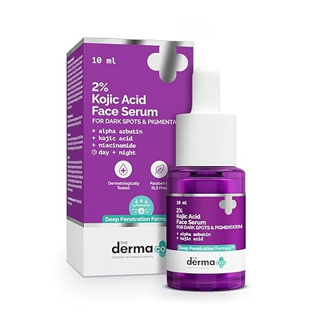 The Derma Co 2% Kojic Acid Face Serum with 1% Alpha Arbutin & Niacinamide | Grab2Buy