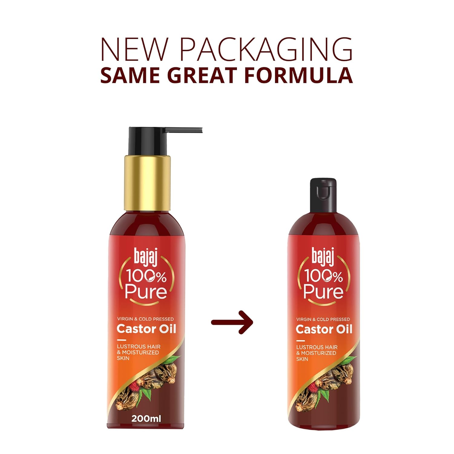 Bajaj 100% Pure Castor Oil | Grab2Buy