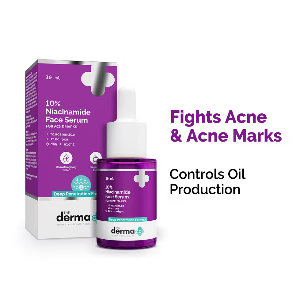 The Derma Co 10% Niacinamide Face Serum For Acne Marks & Acne Prone Skin | Grab2Buy