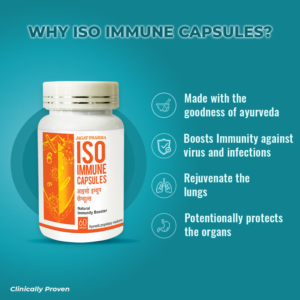 Jagat Pharma ISO Immune - Natural Immunity Booster Capsules | Grab2Buy