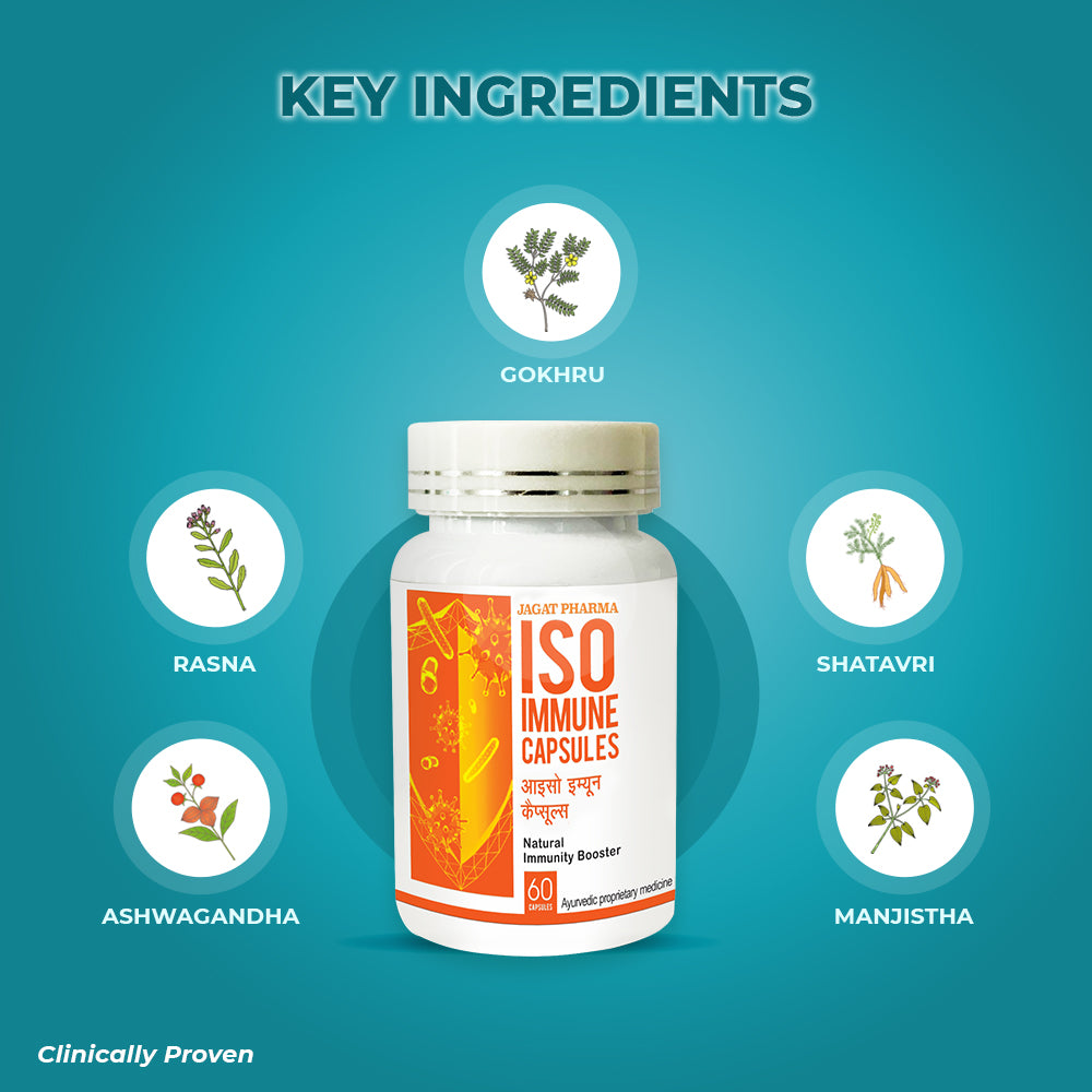 Jagat Pharma ISO Immune - Natural Immunity Booster Capsules | Grab2Buy