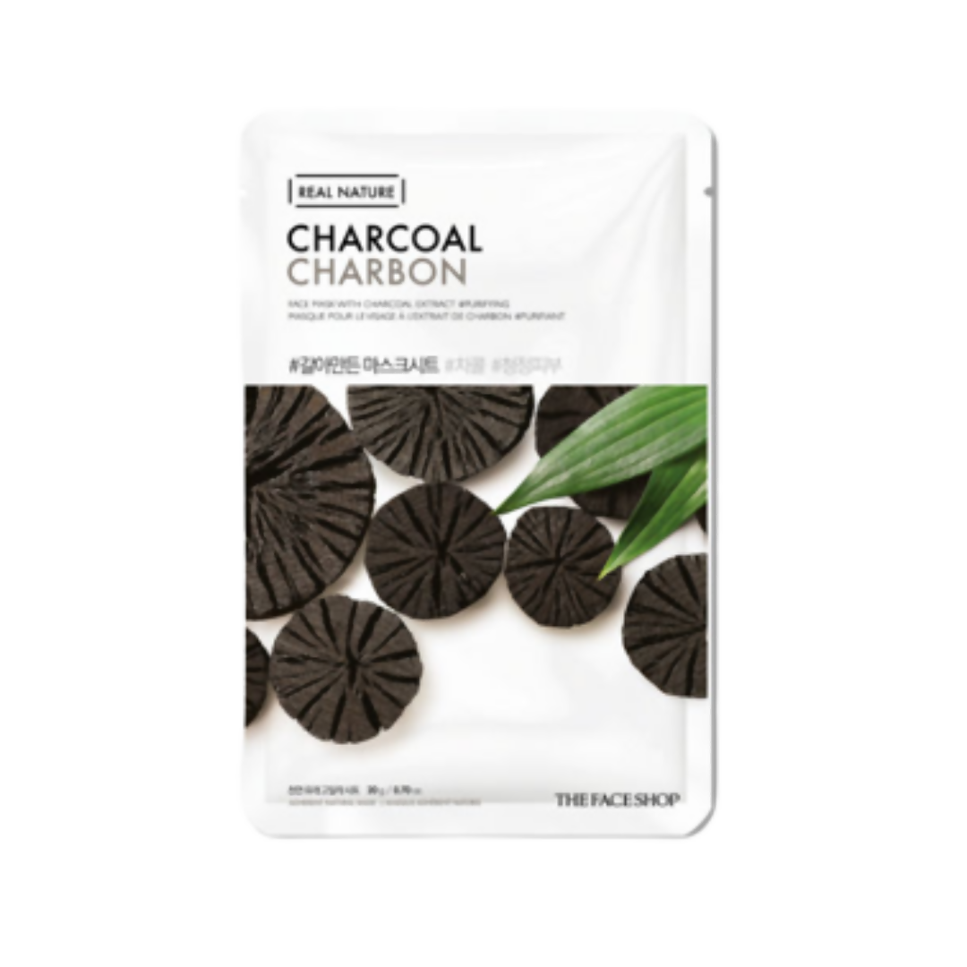 The Face Shop Real Nature Charcoal Face Mask - Korean Skincare | Grab2Buy