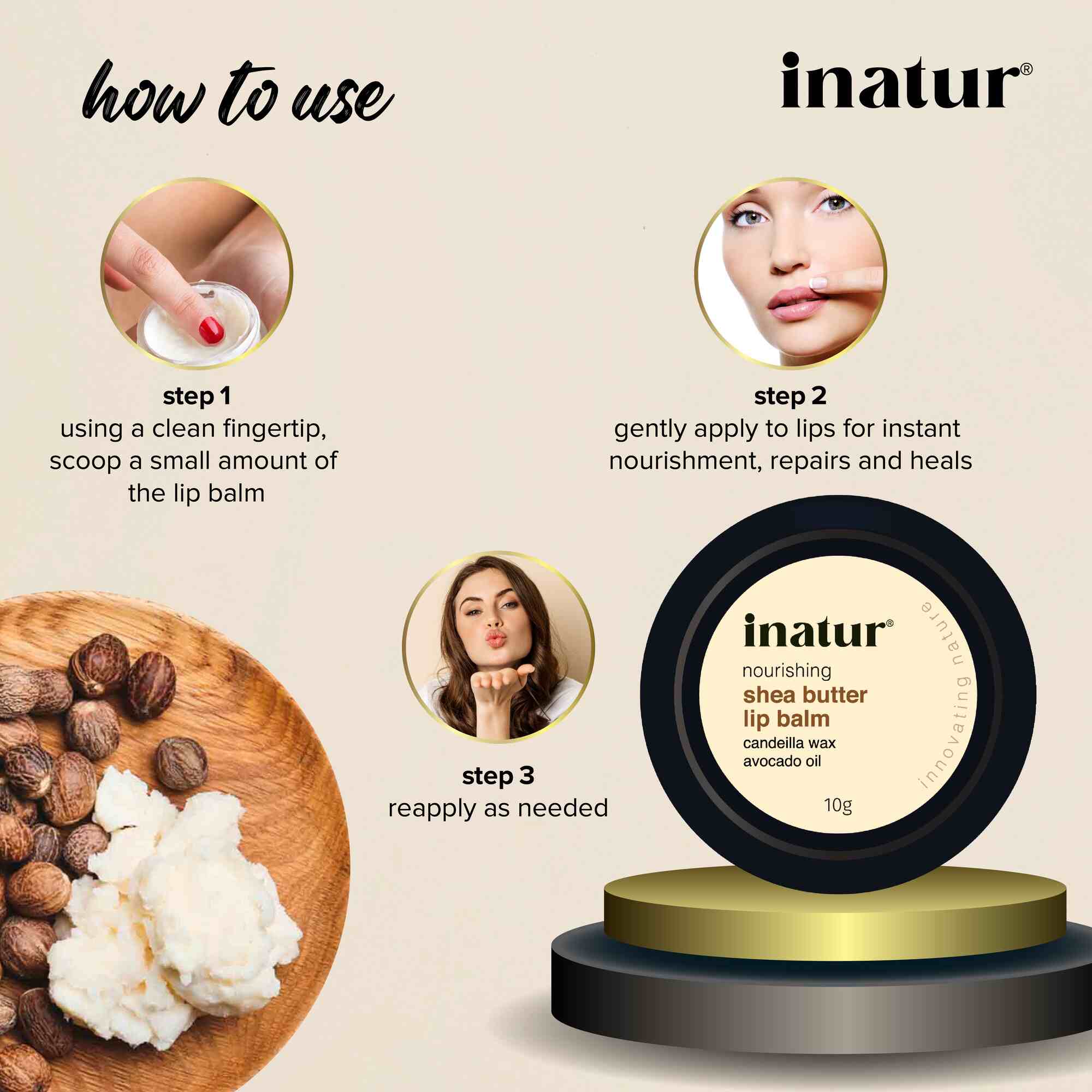 Inatur Shea Butter Lip Balm | Grab2Buy
