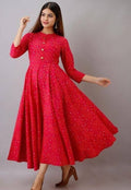 Vamika Rayon Pink Party Wear Kurti | Grab2Buy
