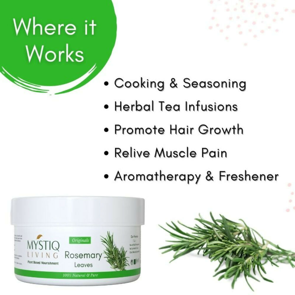 Mystiq Living Dried Rosemary Leaves for Hair Growth | Grab2Buy