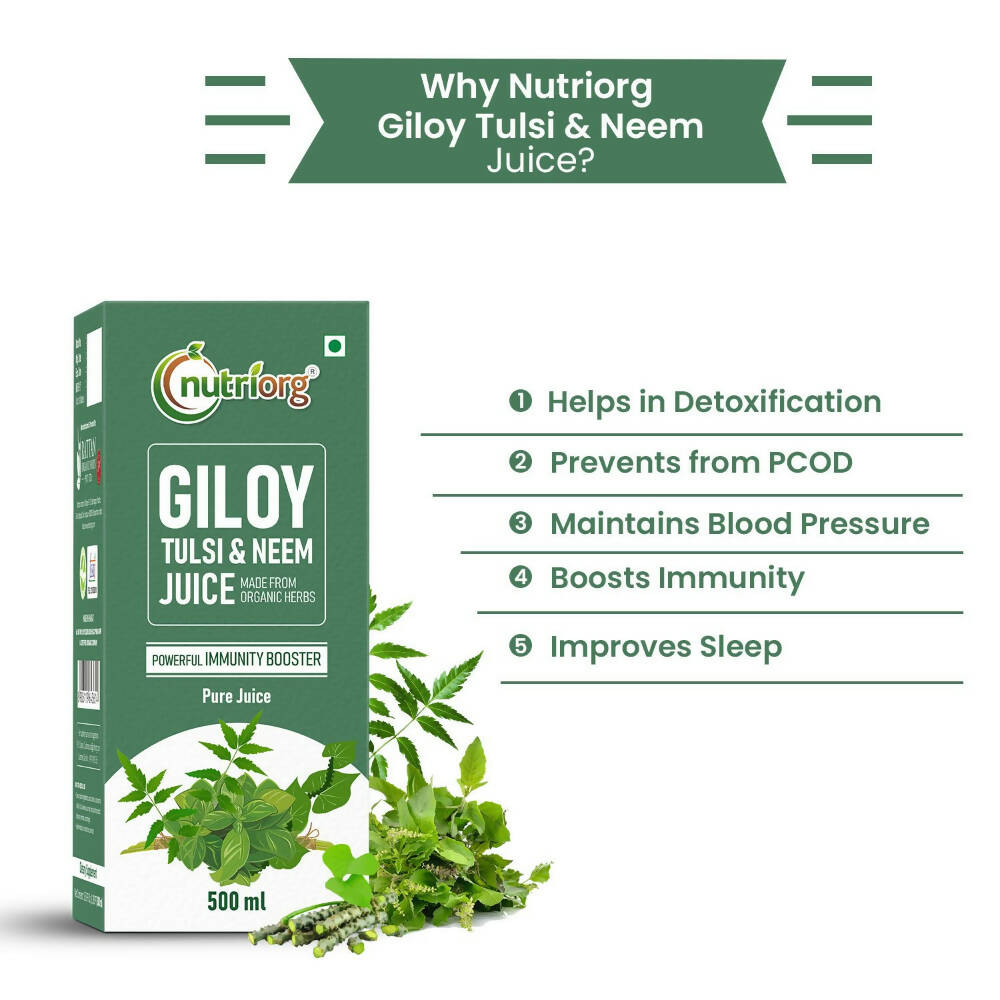 Nutriorg Giloy With Neem & Tulsi Juice | Grab2Buy