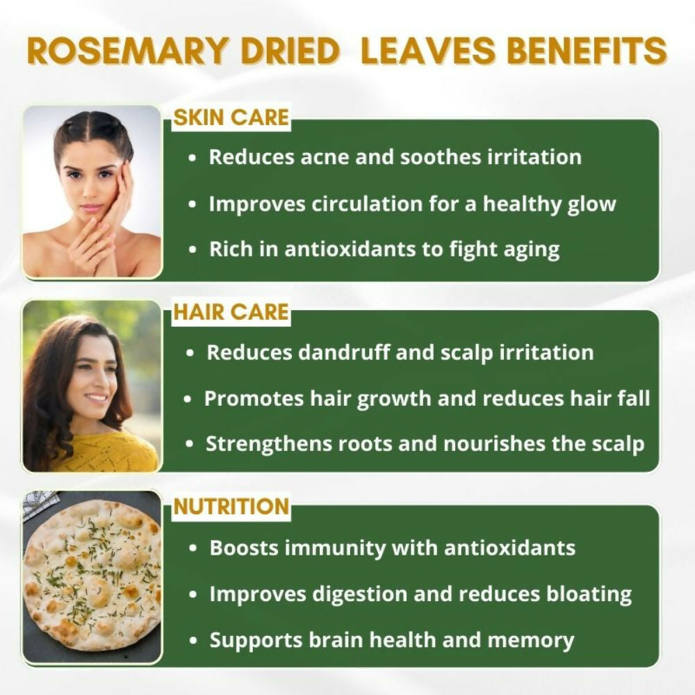 Mystiq Living Dried Rosemary Leaves for Hair Growth | Grab2Buy
