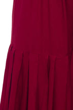 Mominos Fashion Reyon Cotton Maroon Palazzo | Grab2Buy