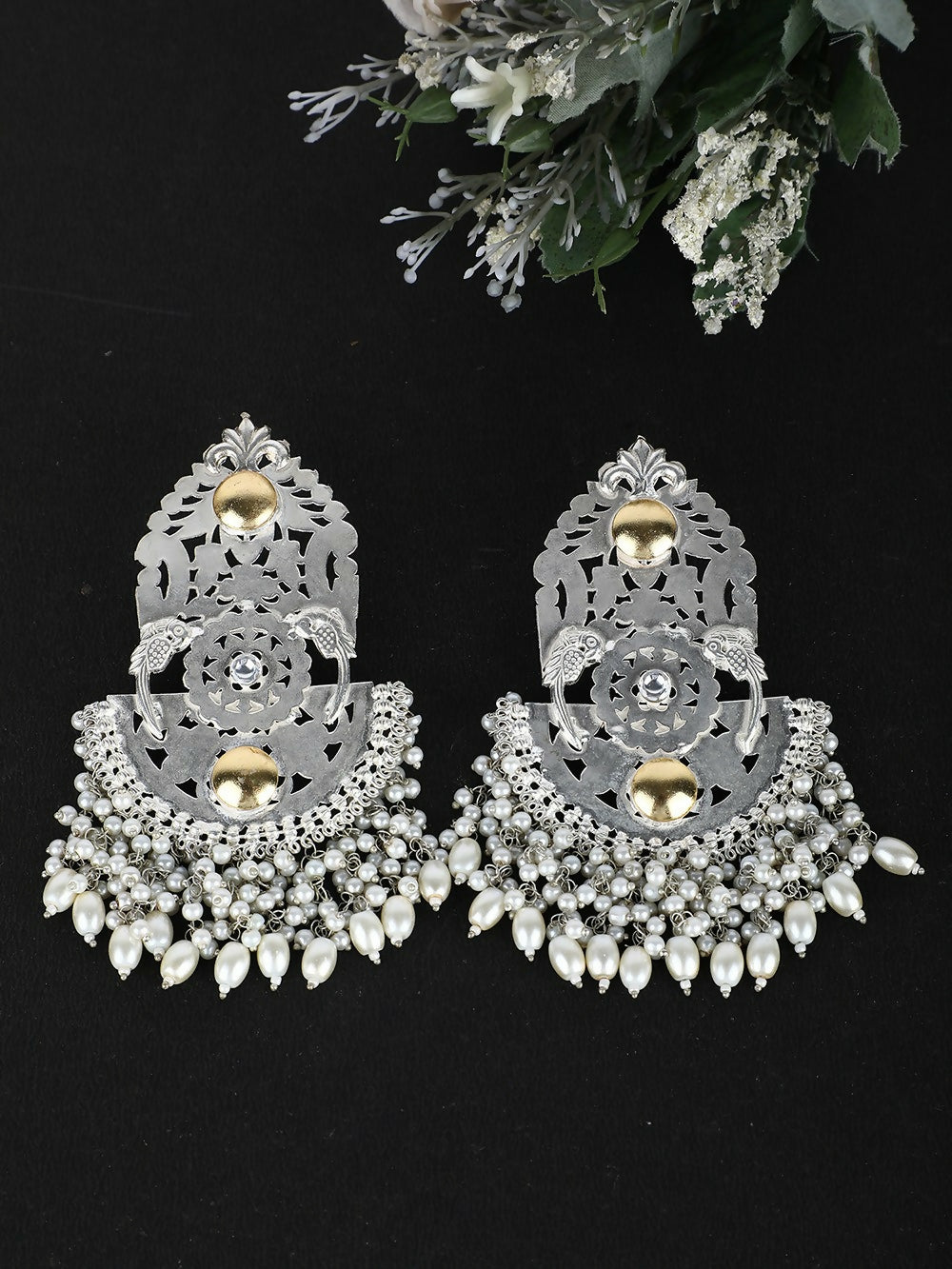 Joban Fashion Women Ghungroo Style Silver Tone Earrings | Grab2Buy