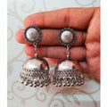 MS Fashion India Stylish Oxidized Silver Jhumka Earrings | Grab2Buy