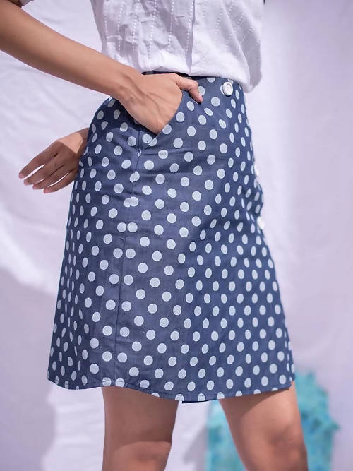 Diva Globe Polka dot Women Overlap Skirt | Grab2Buy