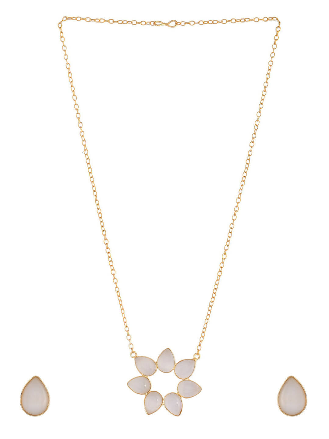 VOJ Women Gold Color stainless steel Jewellery Set | Grab2Buy