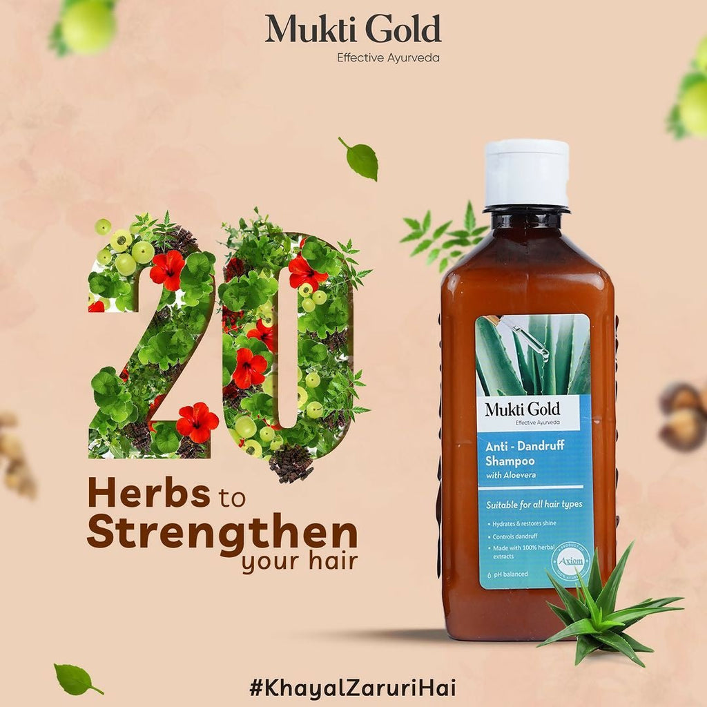Axiom Mukti Gold Anti Dandruff Shampoo | Grab2Buy