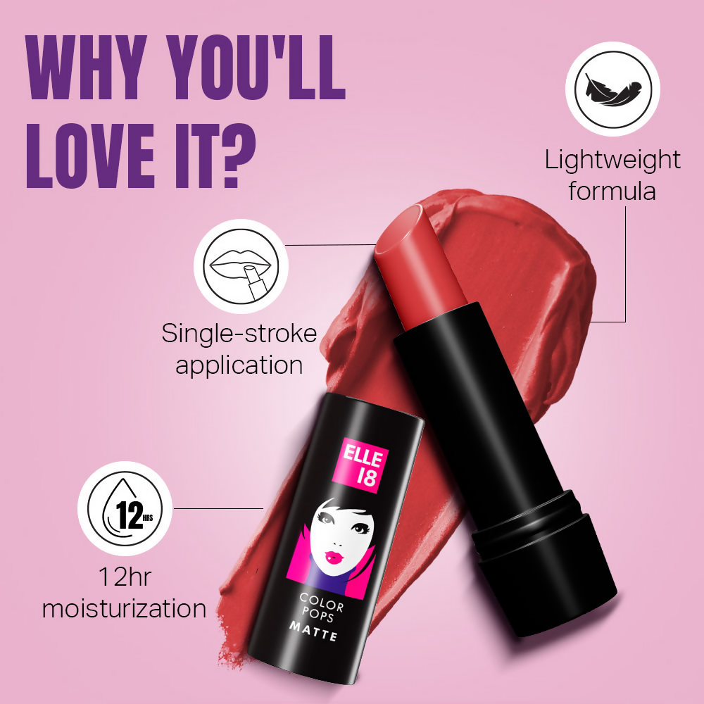 Elle 18 Color Pop Matte Lip Color - R36 Maroon City | Grab2Buy