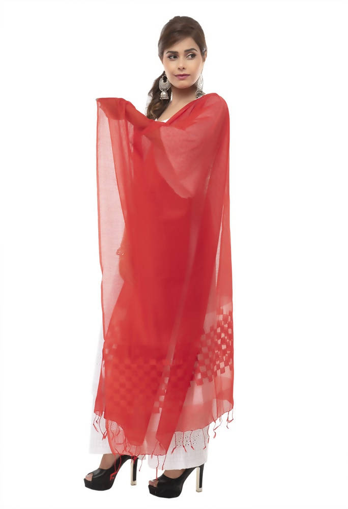 Mominos Fashion Red Buta Cut Dupatta | Grab2Buy