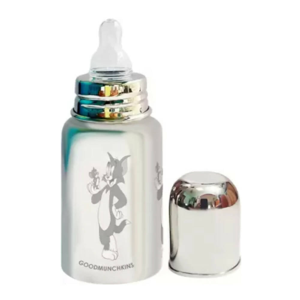Goodmunchkins Stainless Steel Feeding Bottle 304 Grade Steel, Jointless, BPA Free, Rustfree Bottle For Kids 300ml | Grab2Buy