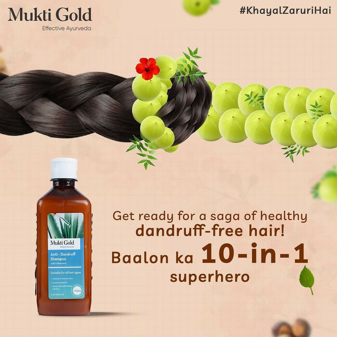 Axiom Mukti Gold Anti Dandruff Shampoo | Grab2Buy
