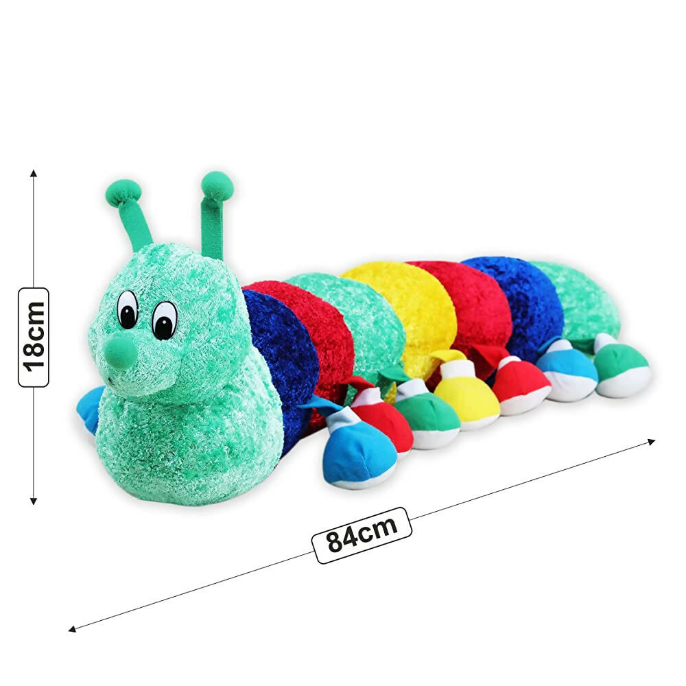 Webby Plush Caterpillar Soft Toy for Kids - 84 cm | Grab2Buy