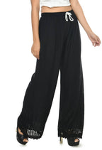 Mominos Fashion Moeza Reyon Cotton Black Cut Work Palazzo | Grab2Buy