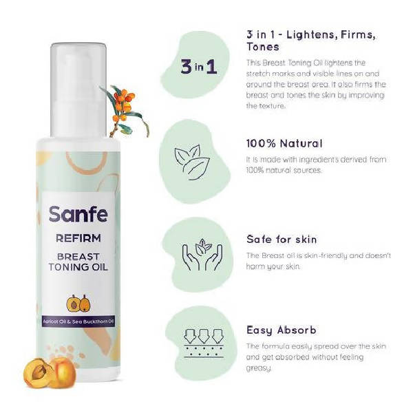 Sanfe Intimate Stretch Mark Oil And Refirm Breast Toning Oil | Grab2Buy