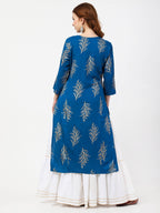 Cheera Kurta with Skirt & Embroidered Dupatta Set (CH111KSD) | Grab2Buy
