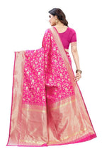 Vamika Banarasi Jacquard Weaving Pink Saree (PARINITI PINK) | Grab2Buy