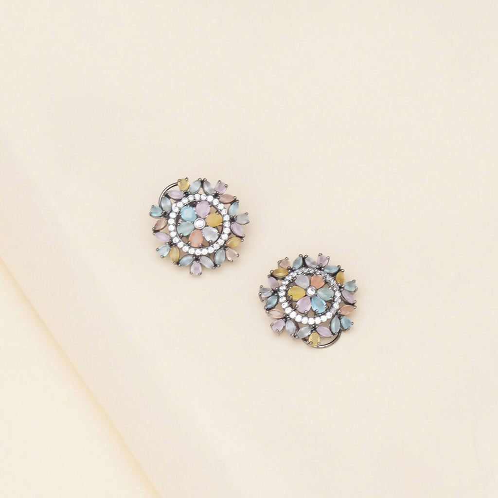 Blush Flower Stone Studs- Ruby Raang | Grab2Buy