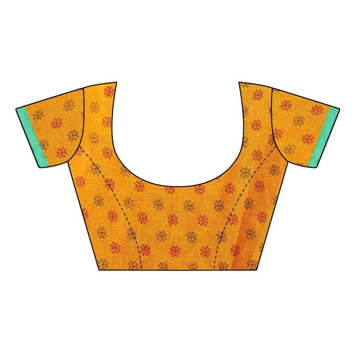 Vamika Embroidery Yellow Jute Silk Saree (Jhulka Yellow) | Grab2Buy
