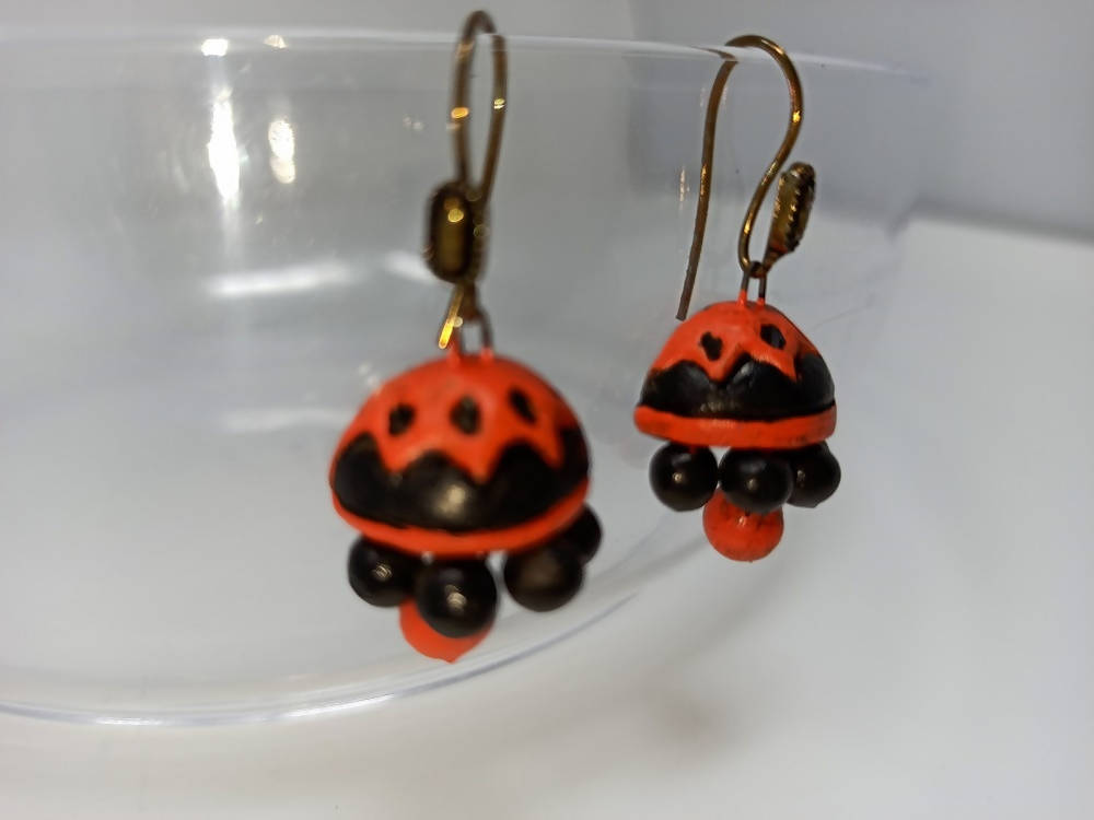 Terracotta Beautiful Boho Style Jhumkas | Grab2Buy
