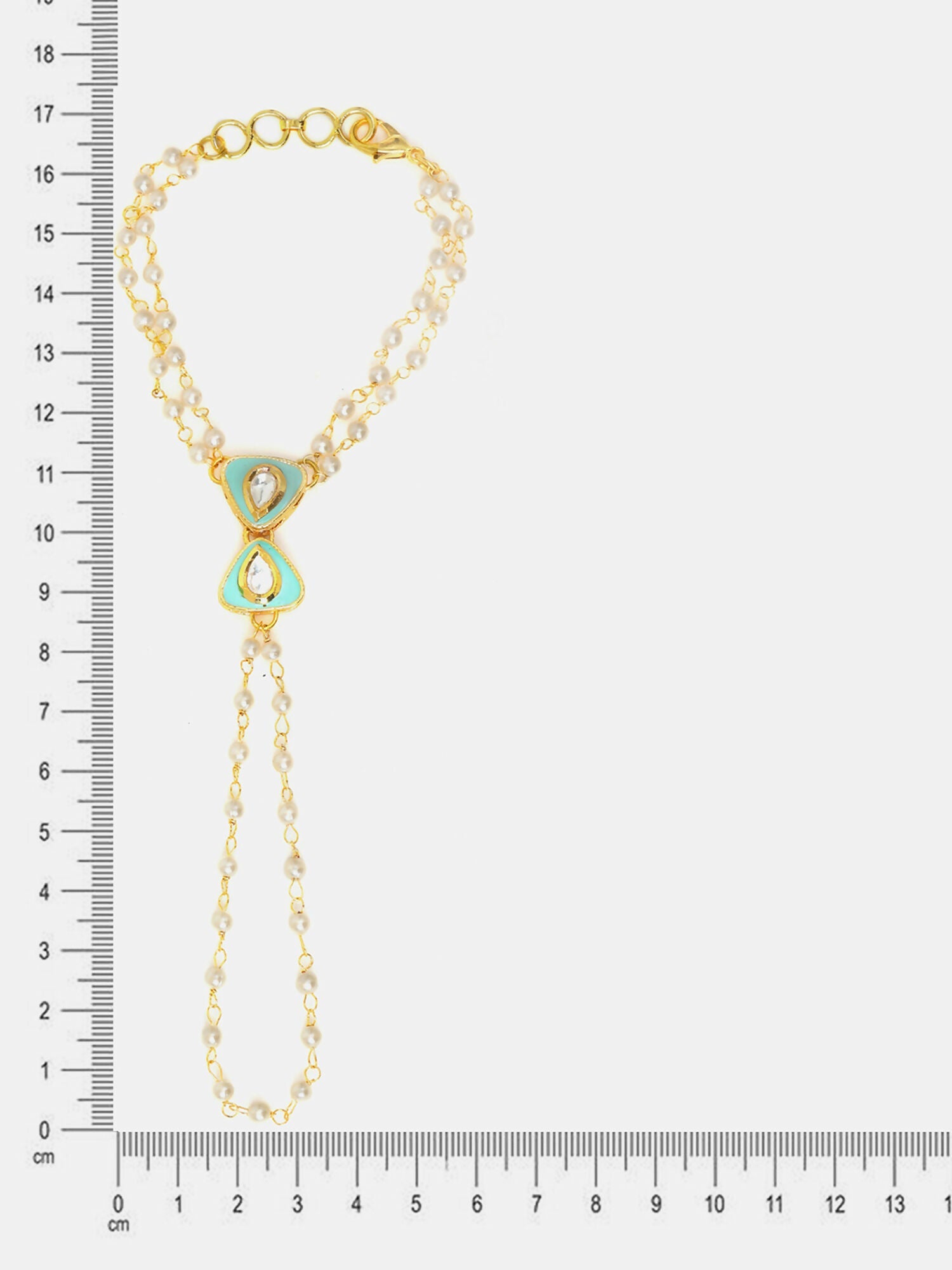 Ruby Raang Saanjh Pearl Hand Jewelry | Grab2Buy