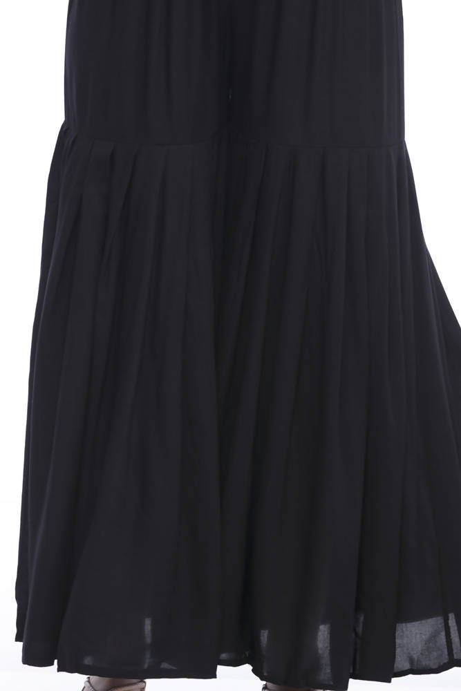 Mominos Fashion Cotton Black Palazzo For Girls | Grab2Buy