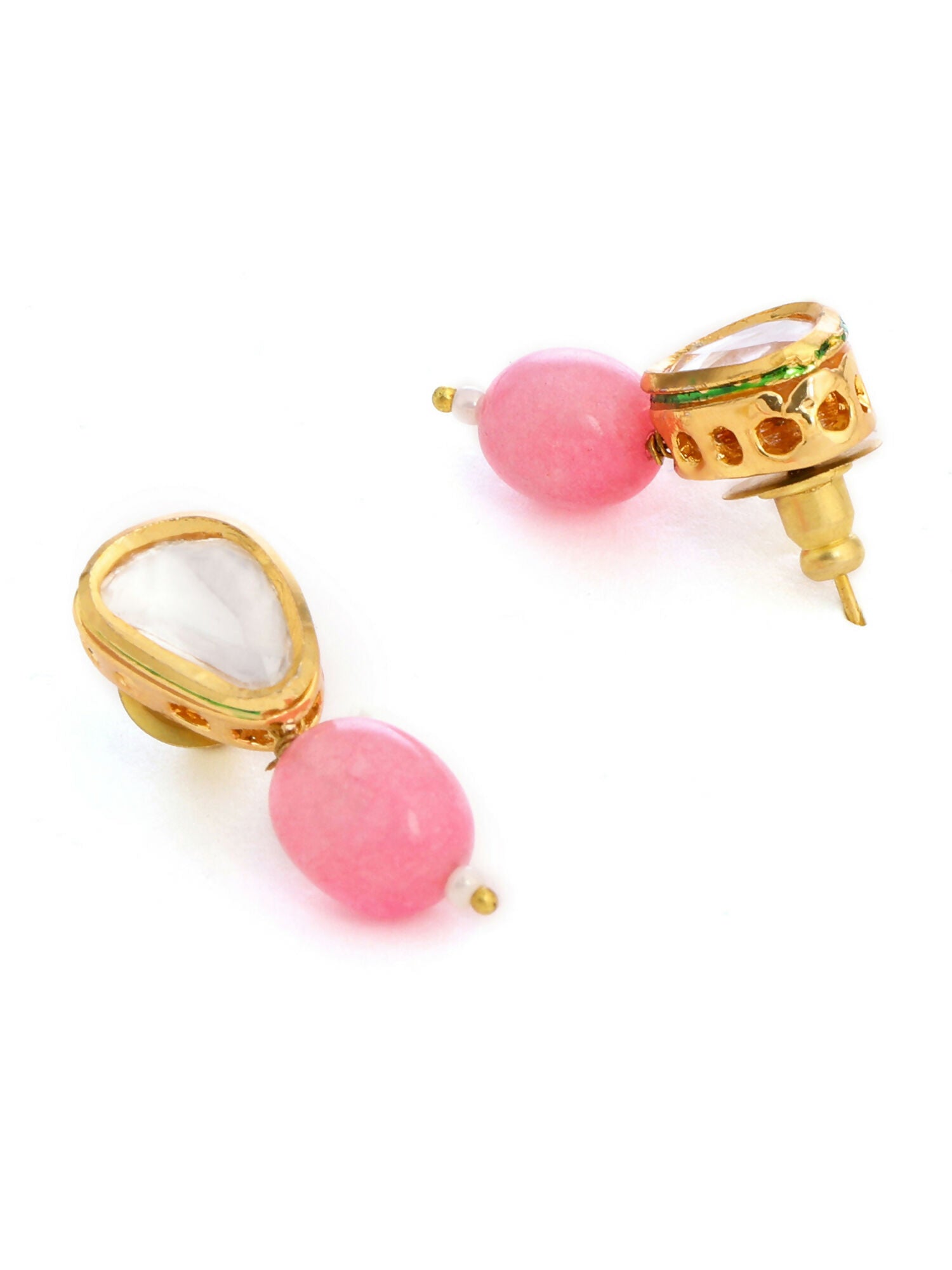 Ruby Raang Pink Kundan Studs | Grab2Buy