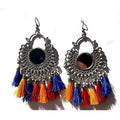 MS Fashion India Afghani Oxidised Fashion Earrings In Chandbali Shape Party Wear | Grab2Buy