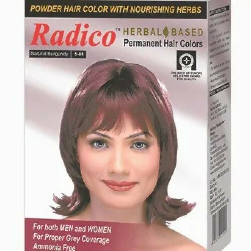 Radico Natural Herbal Based Permanent Hair Color - Burgundy | Grab2Buy