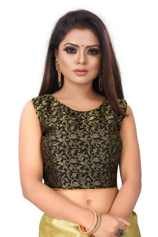 Vamika Golden Satin Designer Saree (PAVITRA GOLD) | Grab2Buy