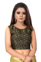 Vamika Golden Satin Designer Saree (PAVITRA GOLD) | Grab2Buy