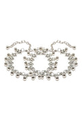 Mominos Fashion Kamal Johar Oxidised Silver Adjustable Anklets | Grab2Buy
