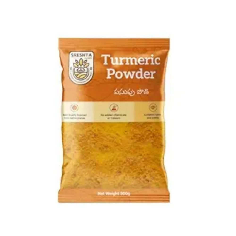 Sreshta Farms Organic Turmeric Powder (Pasupu Podi) | Grab2Buy