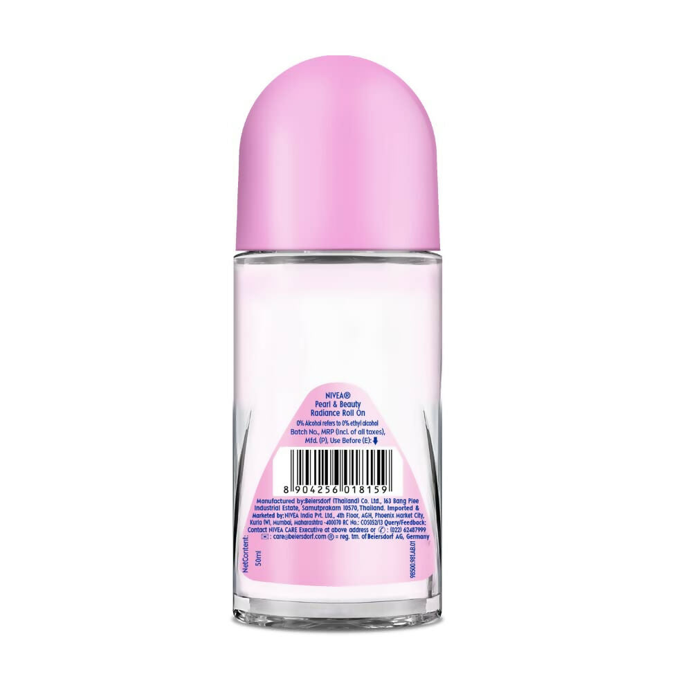 Nivea Deodorant Roll On Pearl & Beauty Radiance For Eventoned Smooth & Beautiful Underarms | Grab2Buy