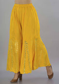 Mominos Fashion Yellow Mirror Palazzo | Grab2Buy