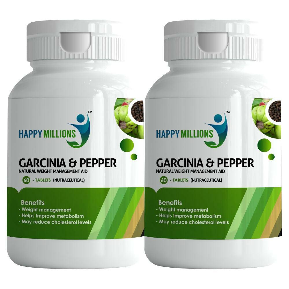 HappyMillions Garcinia & Pepper Weight Loss Tablets | Grab2Buy